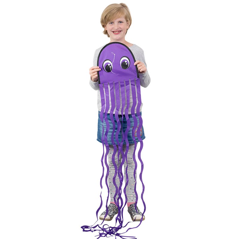 Cerf-volant Pieuvre XL Ninja – 31x180 Cm, Facile à Voler, Super Stable, Dès 3 Ans (ligne Incluse)