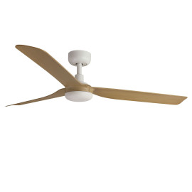 Ventilateur Plafond Punt Blanc Bois Fan Wood Faro 33816